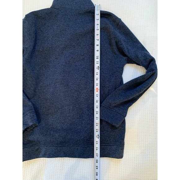 Eddie Bauer Mens‎ L Blue Quarter 1/4 Pullover Sweater - Picture 9 of 11